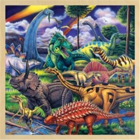 Masterpieces Dinosaur Friends Wooden Jigsaw Puzzle, 48 Piece 11017
